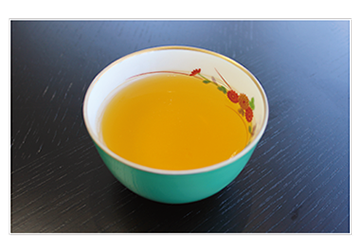 ホットでもゼリーで作ったお茶ゼリー