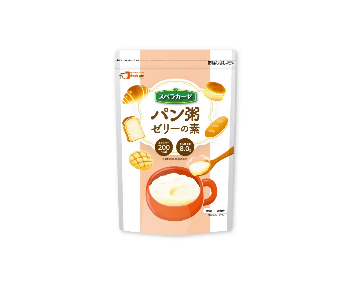 スベラカーゼ パン粥ゼリーの素 発売のご案内 | 介護食品メーカー株式